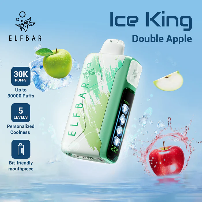 ELFBAR ICE KING Double Apple (manzana verde y roja con un toque helado) - puffrdls