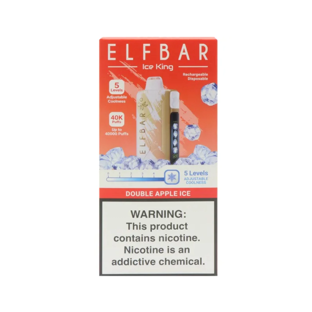 Elf Bar ICE KING 40.000 PUFFS - DOUBLE APPLE ICE - puffrdls