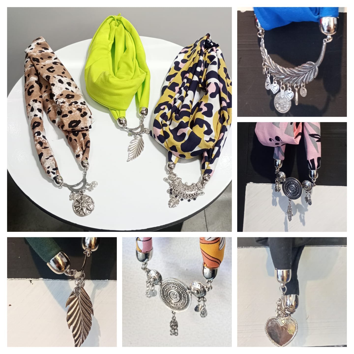 Cuellos con accesorio incorporado - devhoraindumentaria