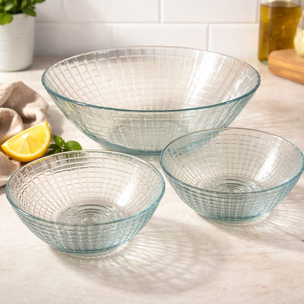 ENSALADERA Y COMPOTERAS DURAX 4 COMPOTERAS DE 300CM³ Y UNA ENSALADERA - Bazar de todo un poco