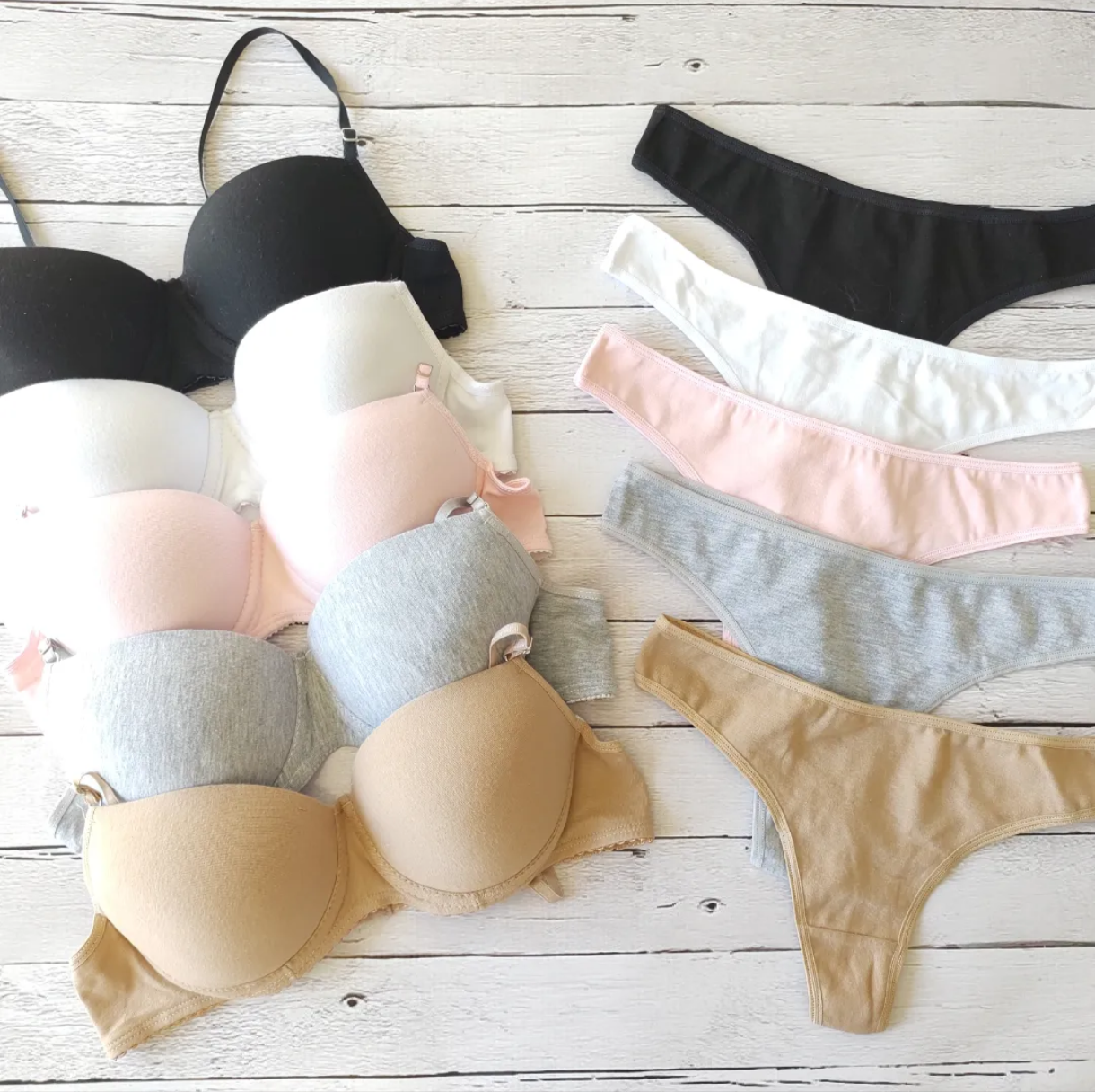 Conjunto armado de algodón soft con push up y less entera - Sweet Poison Lencería
