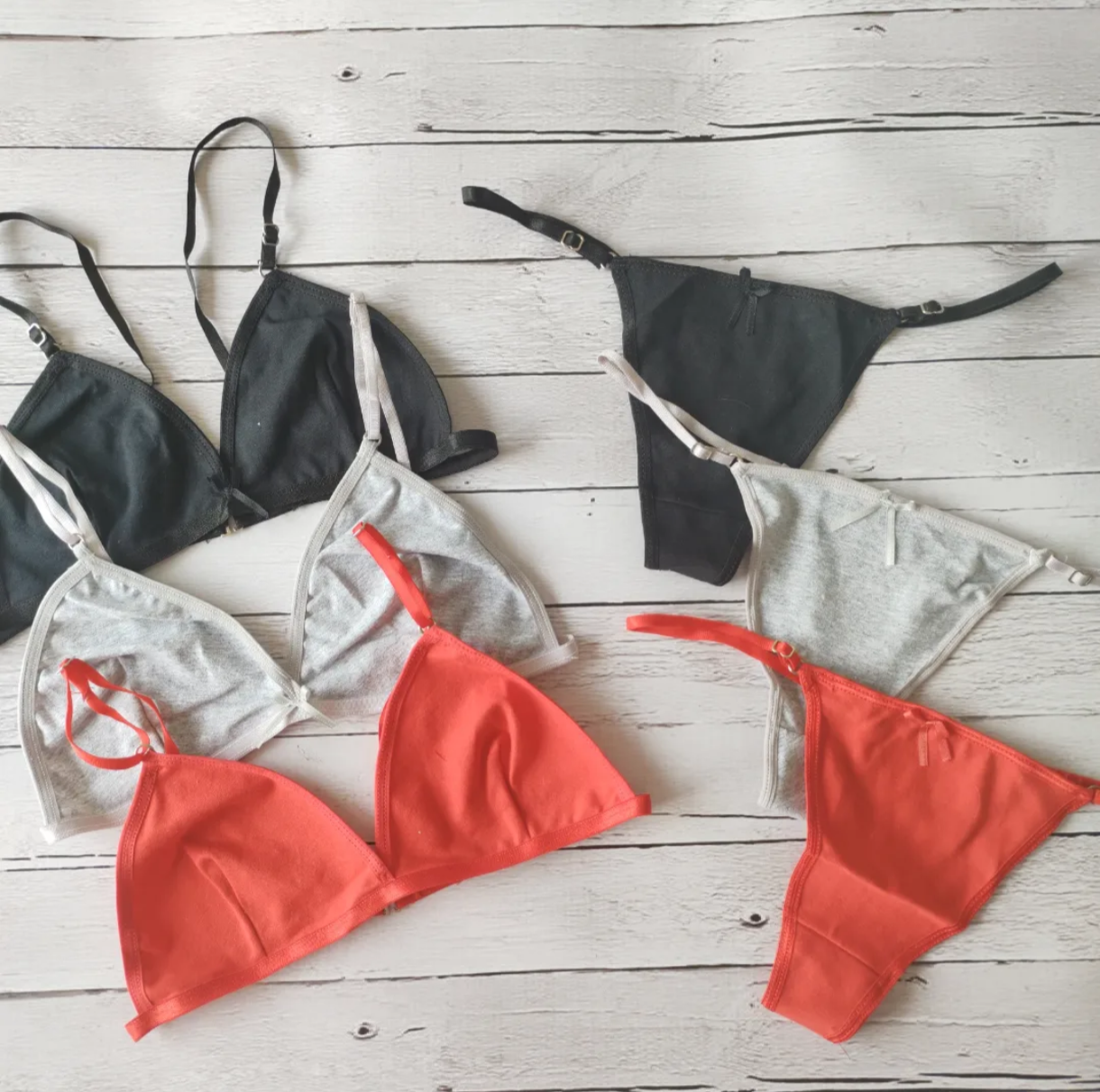 Bralette algodón clásico con less regulables - Sweet Poison Lencería