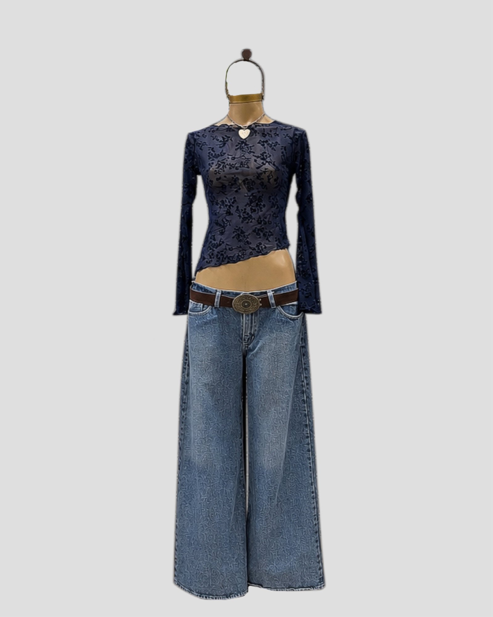 WIDE LEG TIRO BAJO AZUL - clothesbylolitas