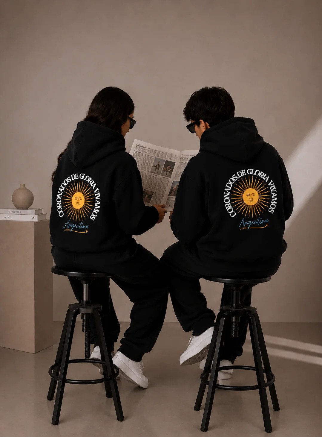 Canguro Hoodie Coronados Argentina Celeste (Unisex) X CURVA