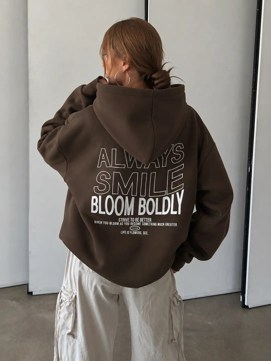 Canguro Hoodie Always Smile (Unisex) X CURVA