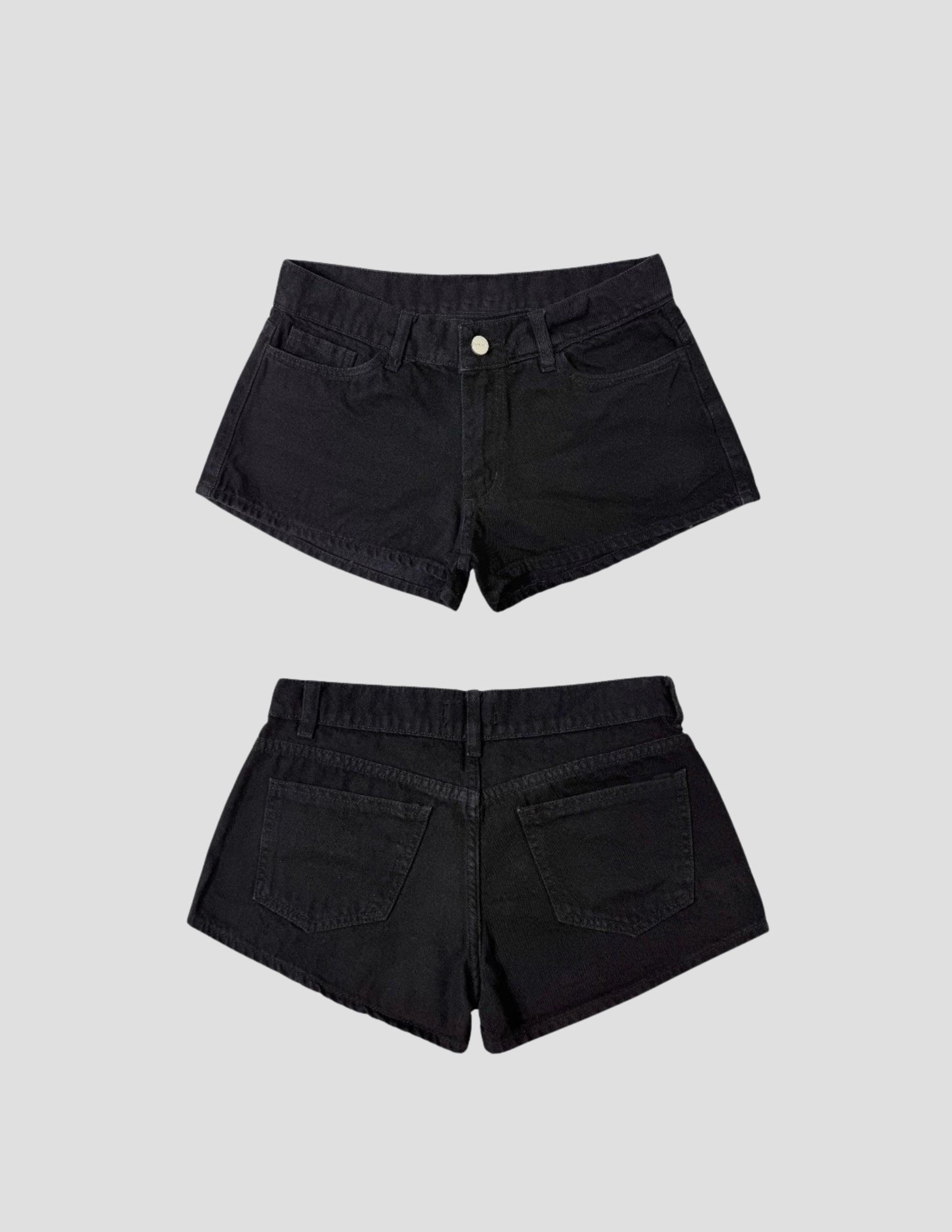 SHORT JEAN LOW NEGRO - clothesbylolitas