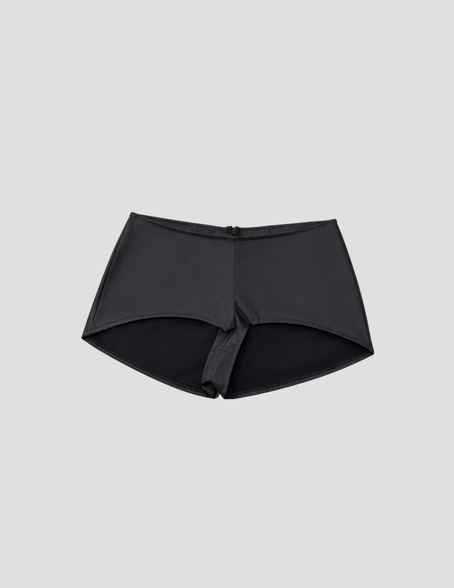 SHORT ECOCUERO BÁSICO NEGRO - clothesbylolitas