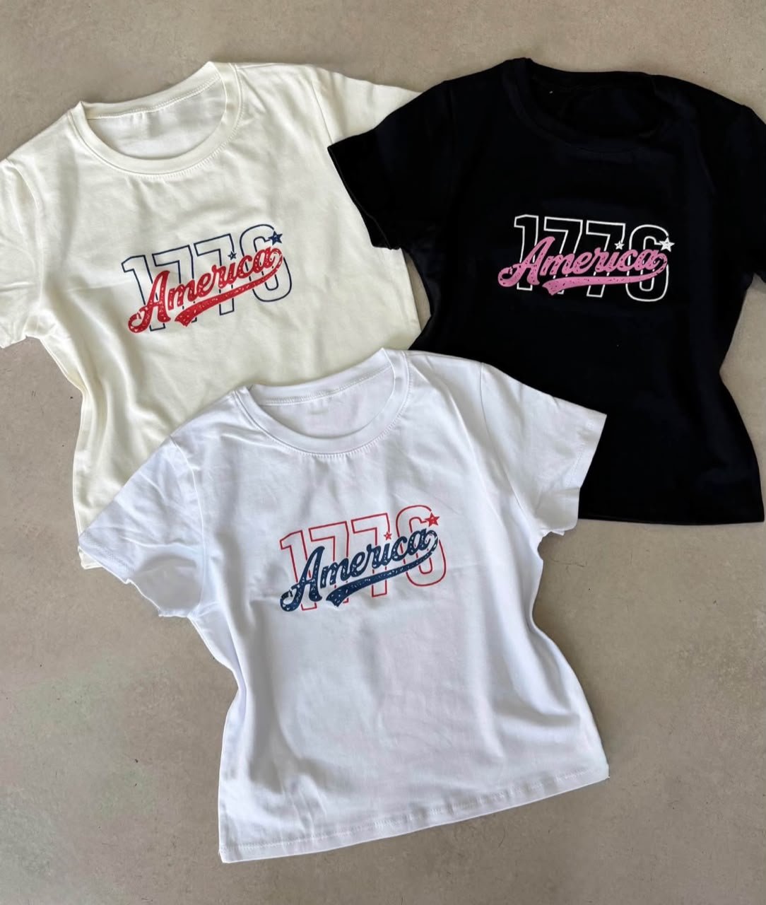 Remera América Crop - ZELVI