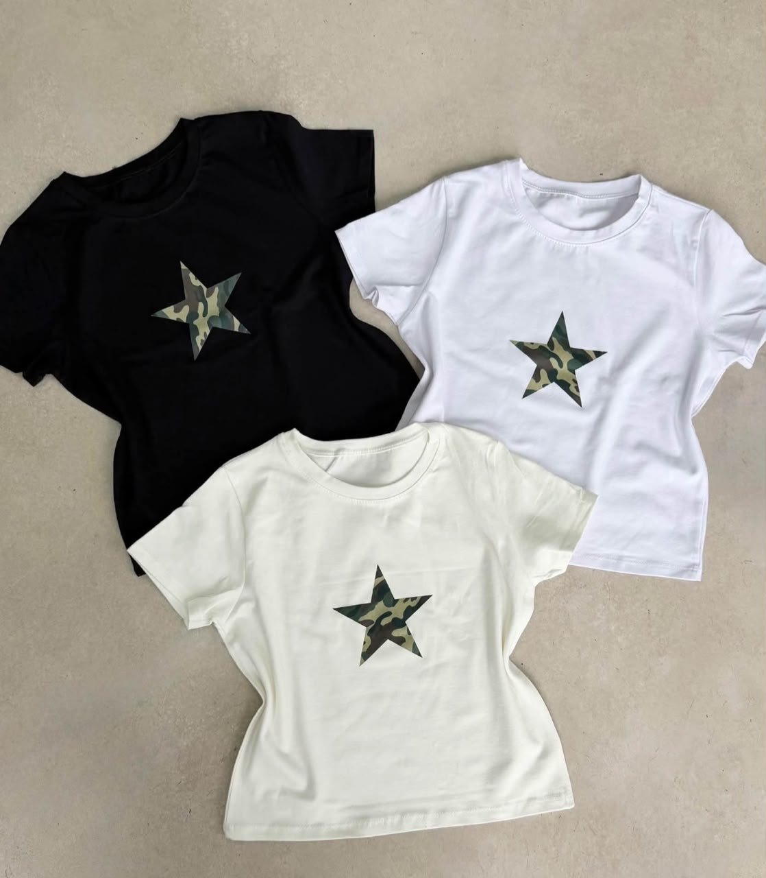 Remera estrella militar top - ZELVI