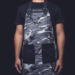 Delantal camo gris