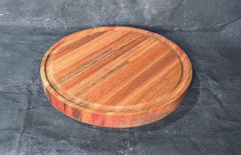 Plato redondo 3cm / eucalipto