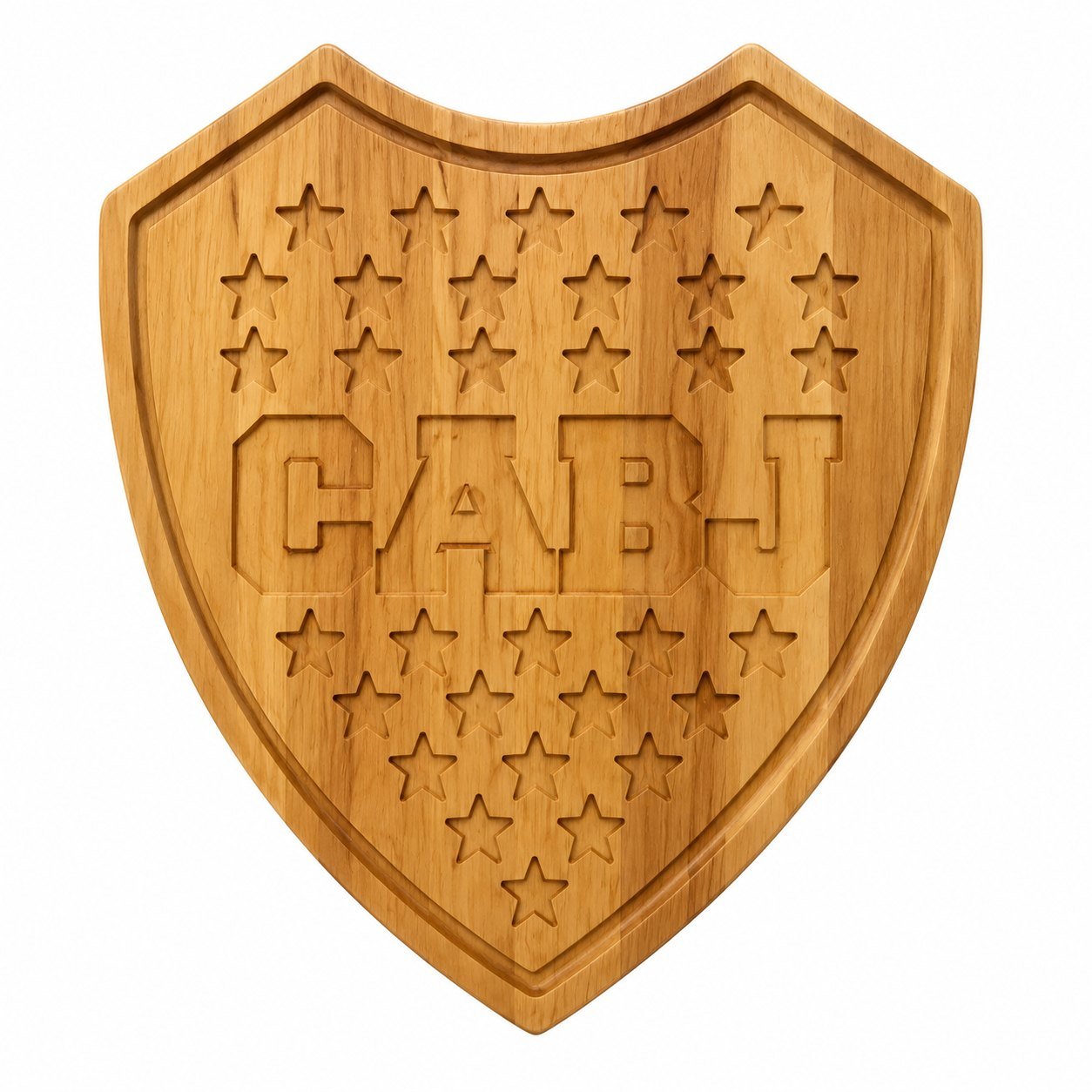Tabla escudo completo / eucalipto