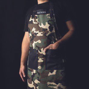 Delantal camo verde