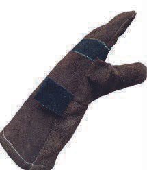 Guante descarne marron oscuro